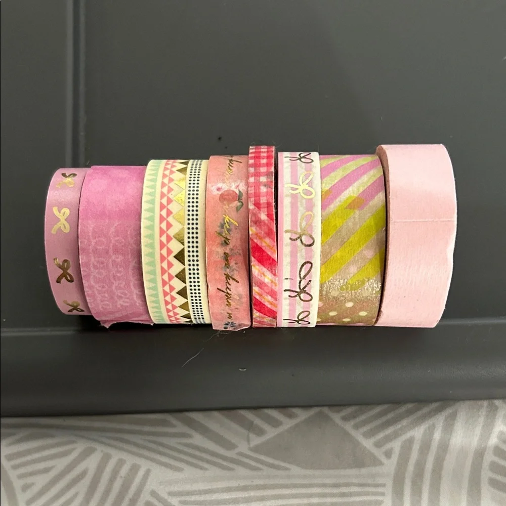 Pink and Gold Decorative Tape Set